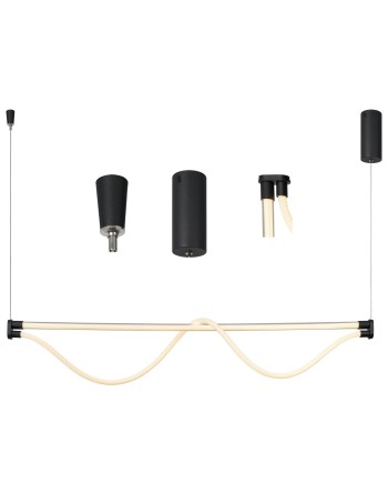 FUGAZ * LÁMPARA LED 38W - NEGRO ARENA